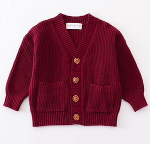 Maroon Cardigan