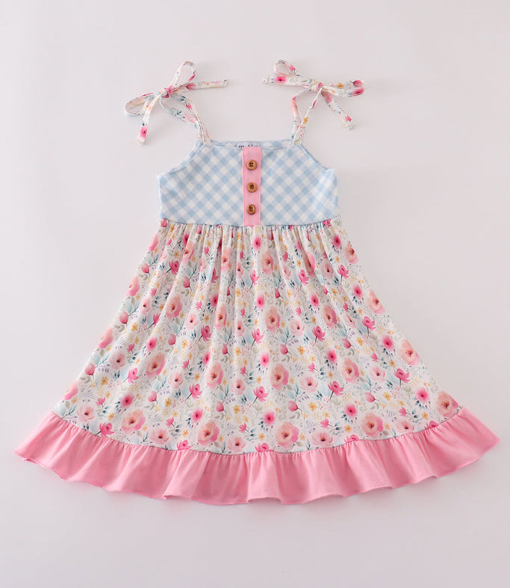 Pink Floral Dress