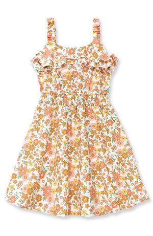 Beige Floral Dress