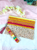 Glitter Magic Double Zipper Versi Bag: Aztec / One Size