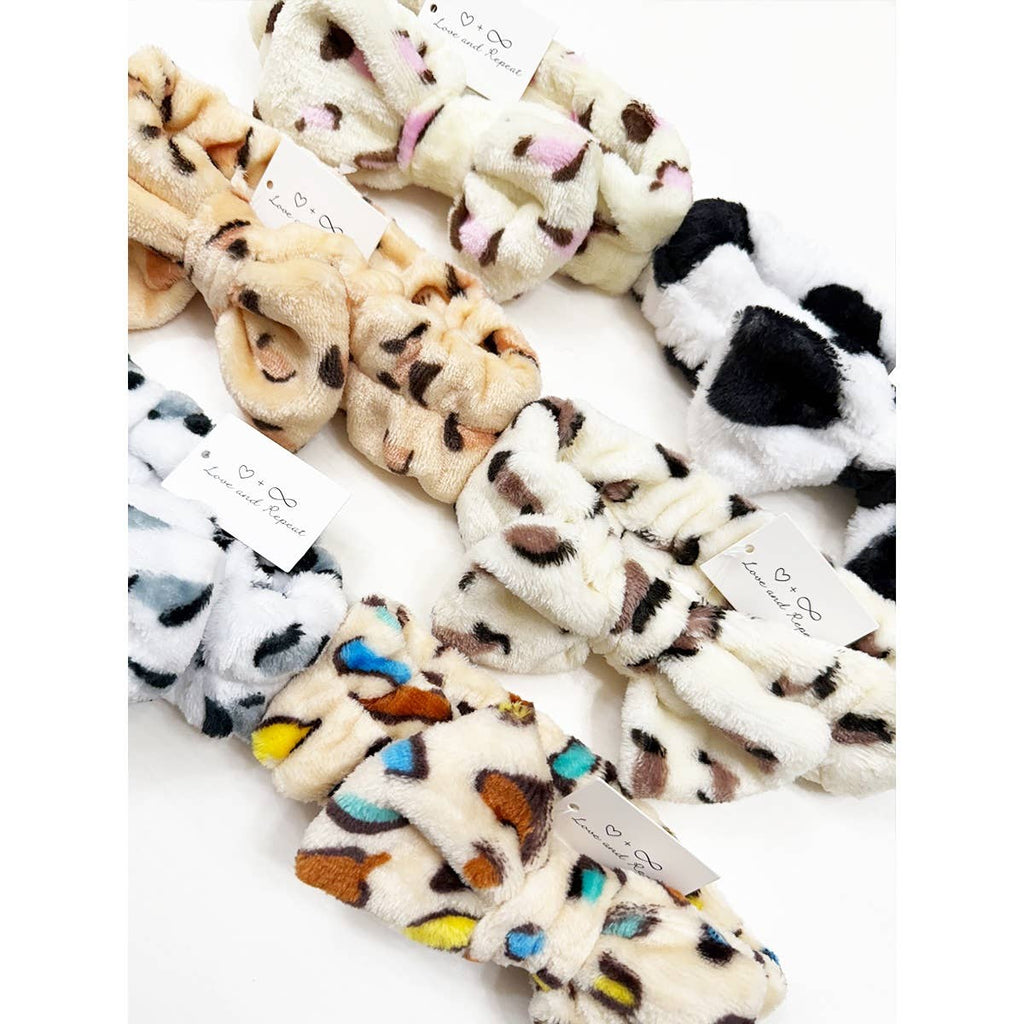 Leopard Print Shower Headwrap: MIX COLOR / ONE(12)