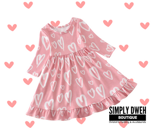 Pink Heart Valentine's Dress