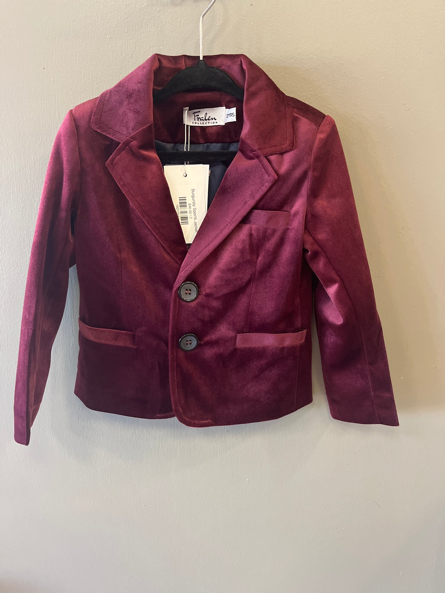 Burgundy Sports Jacket