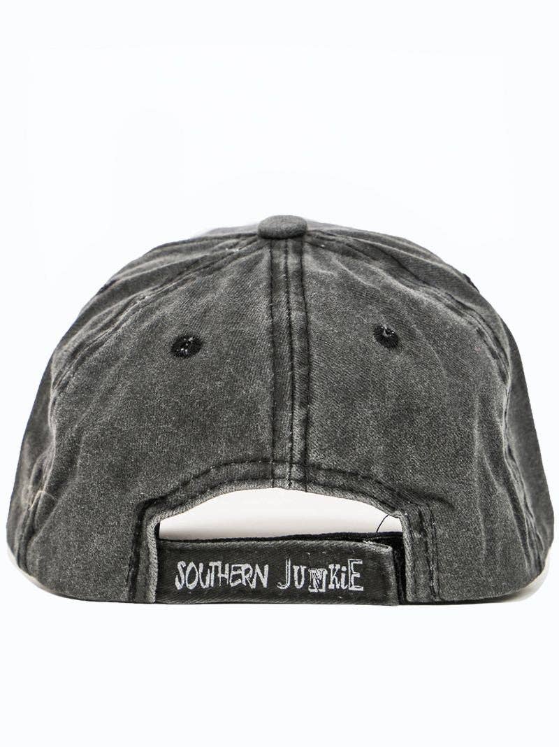 GIRLS Distressed Bright Charcoal Hat: Charcoal / One Size