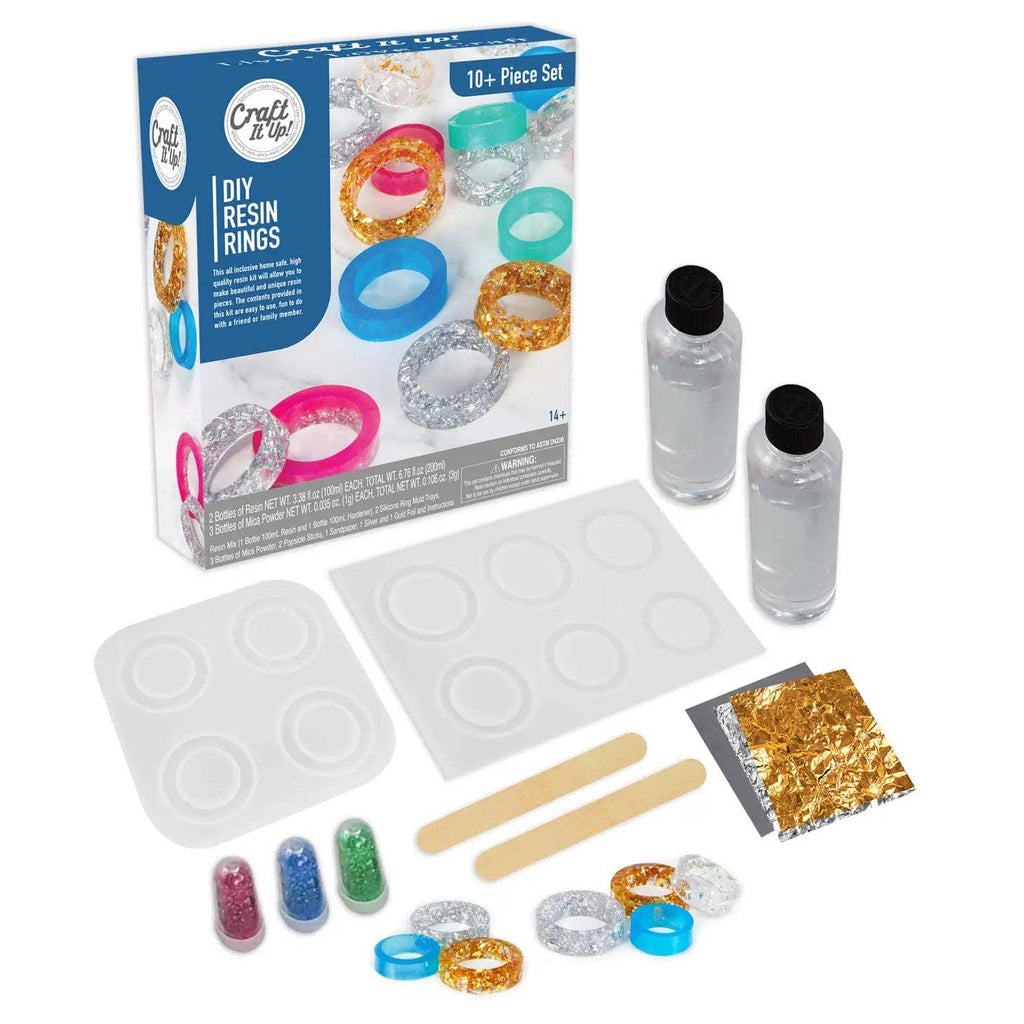 DIY Resin Rings by Craft it Up- 10+ Piece Beginners Kit