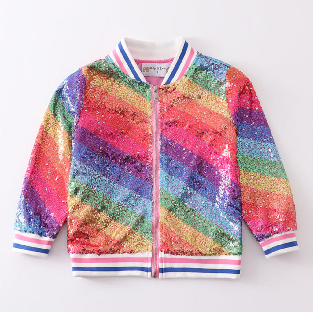 Rainbow Sequin Jacket