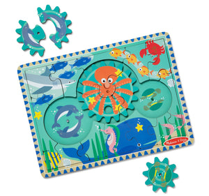 Underwater Wooden Gear Puzzle - 18 Pieces