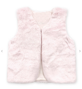 Blush Pink Faux Fur Vest