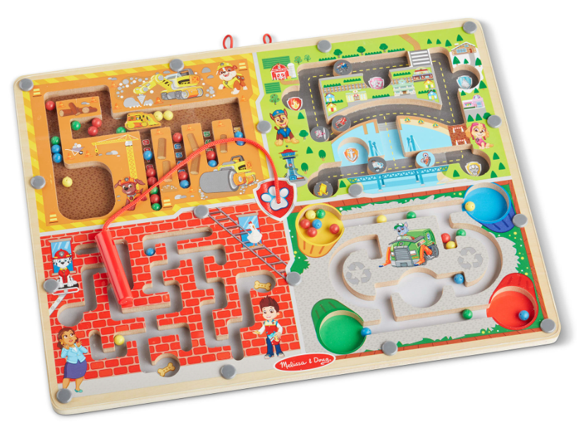 PAW Patrol Wooden 4-in-1 Magnetic Wand Maze Board