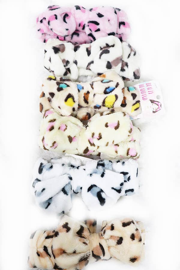 Leopard Print Shower Headwrap: MIX COLOR / ONE