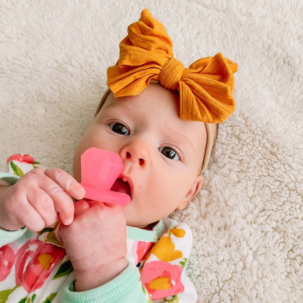 Teensy Teether™ Soothing Silicone Teether: Diamond