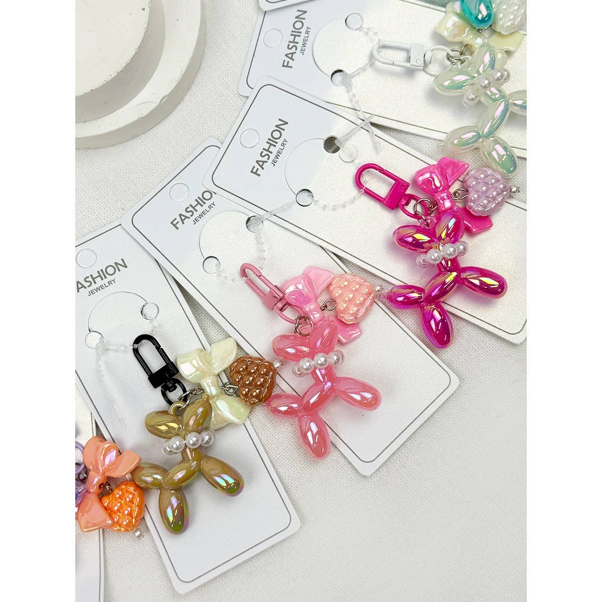 Glowy Puppy Theme Key Charm: MIX COLOR / ONE(12)