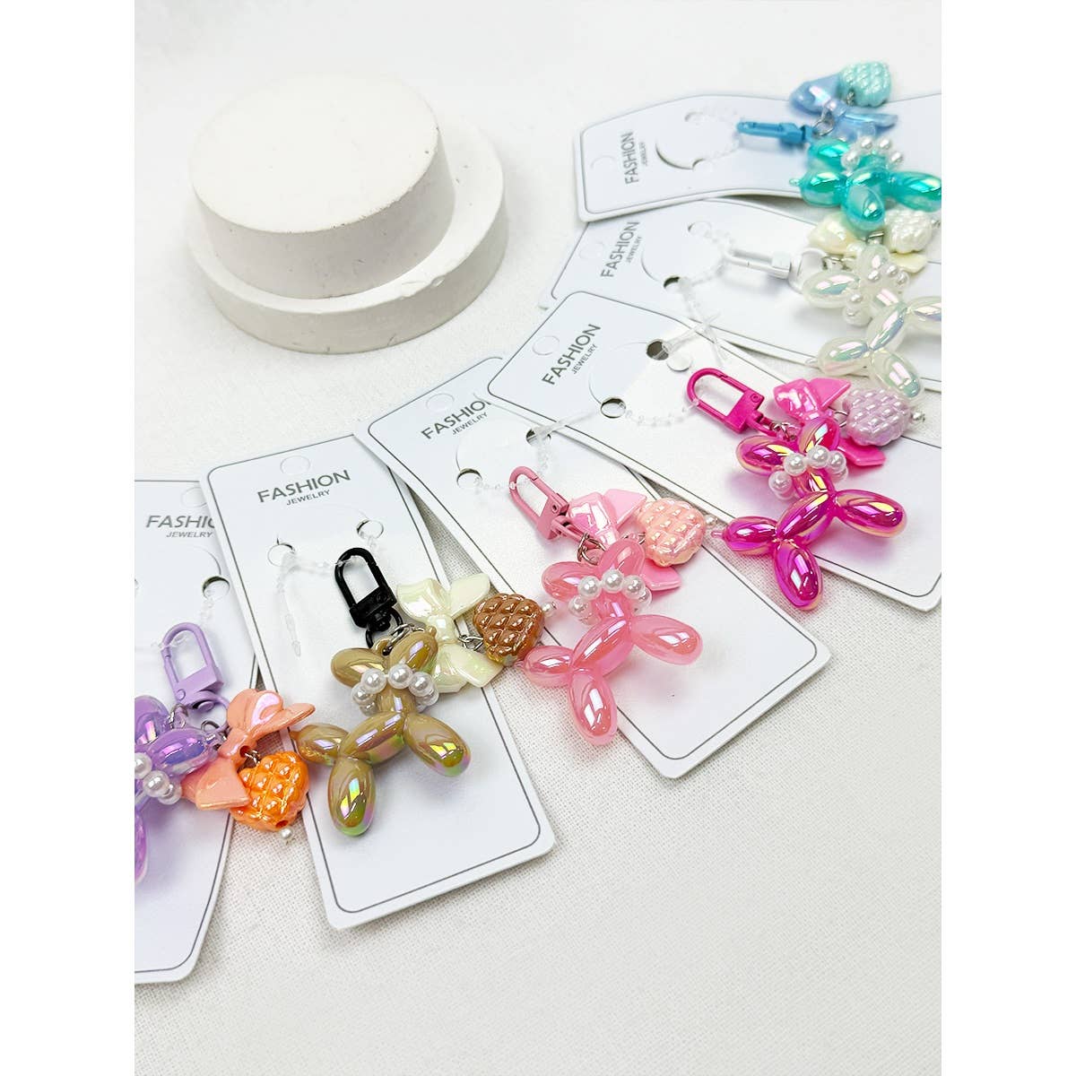 Glowy Puppy Theme Key Charm: MIX COLOR / ONE(12)