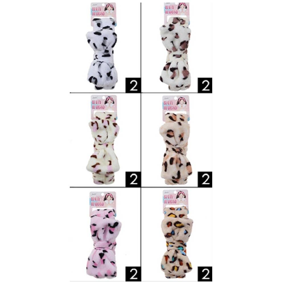 Leopard Print Shower Headwrap: MIX COLOR / ONE