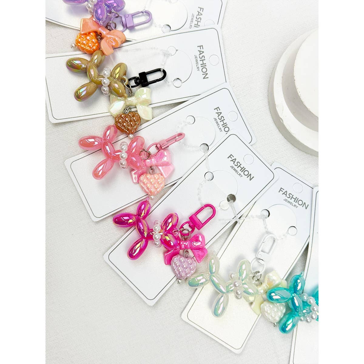 Glowy Puppy Theme Key Charm: MIX COLOR / ONE(12)