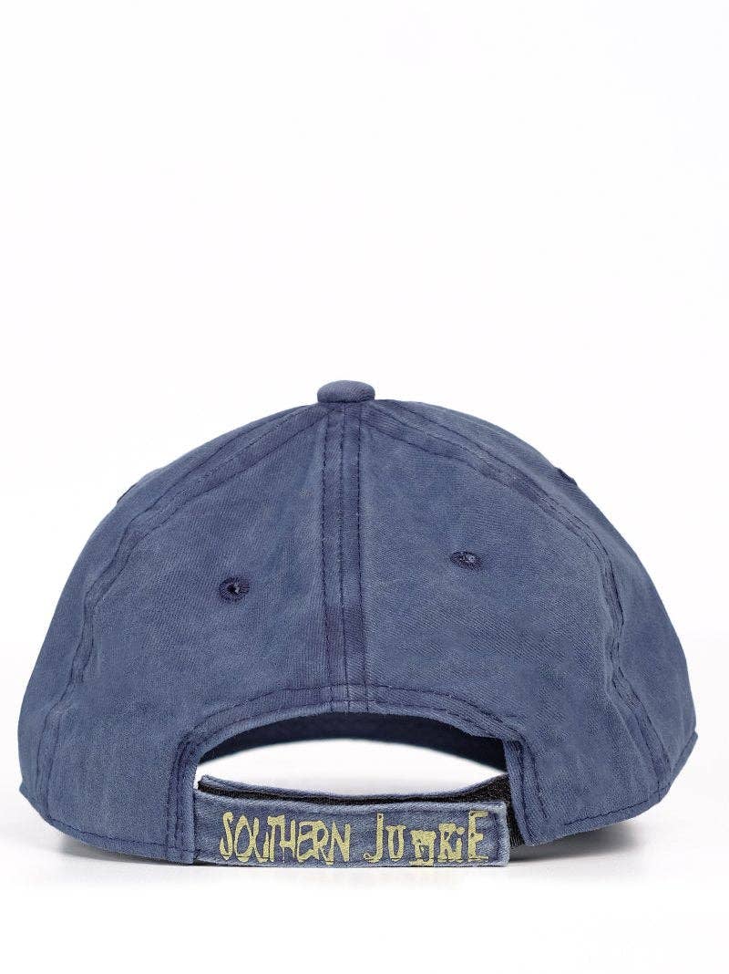 GIRLS Navy Distressed Hat: Navy / One Size