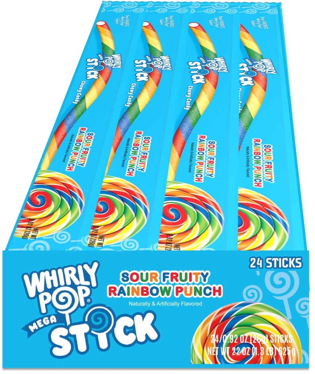 Whirly Pop Mega Stick Sour Fruity Chewy Candy .92oz