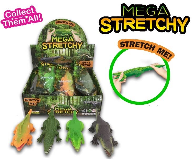 7.5" Mega Stretchy Reptiles - 4 Assorted