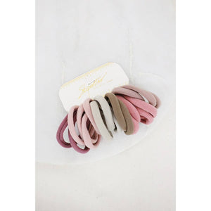 10-Pcs Mauve Tone Hair Tie Set