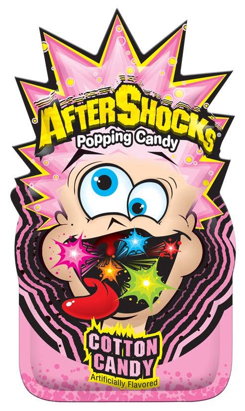 Aftershocks Popping Candy .33oz Cotton Candy Flavored