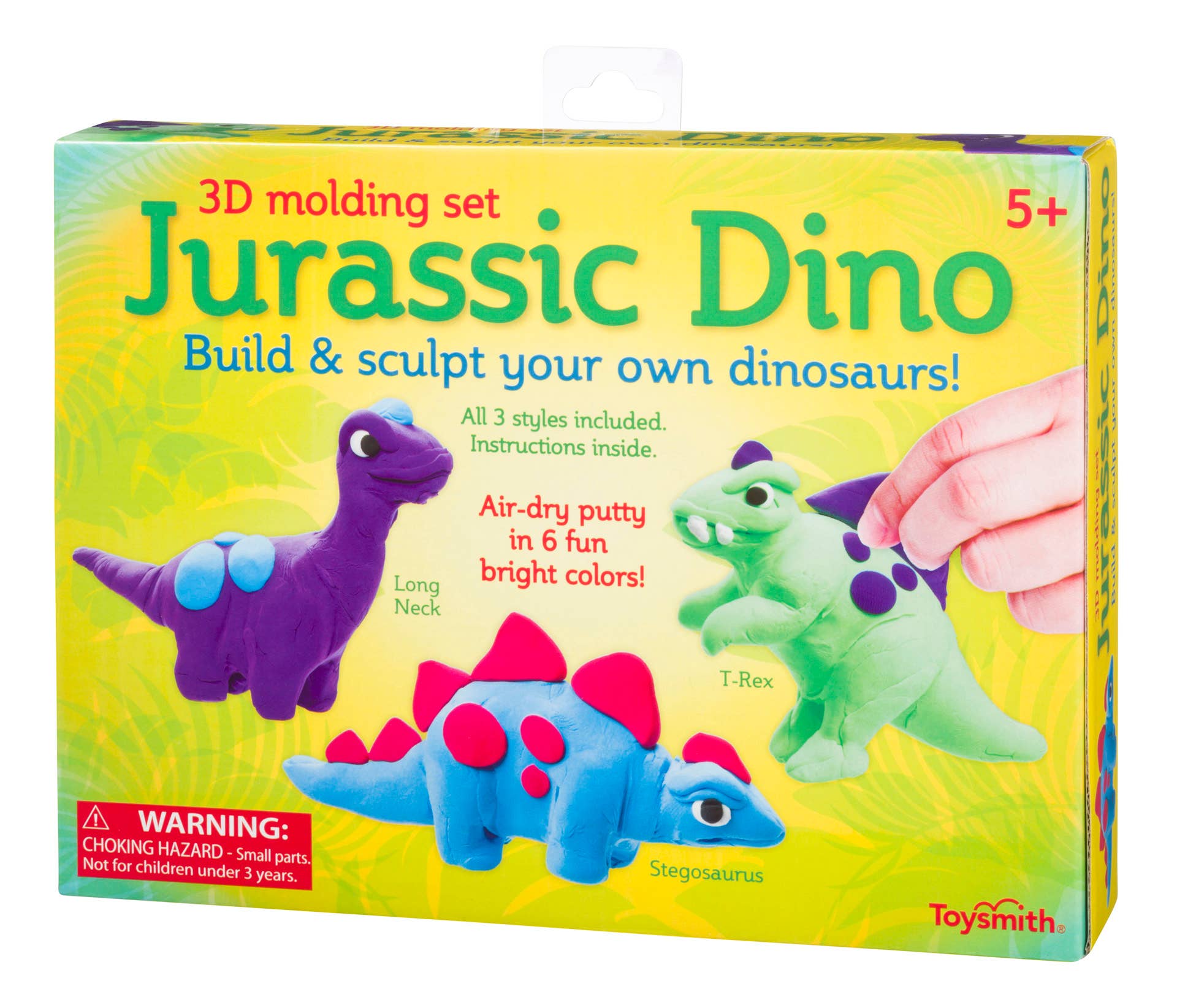 Toysmith Jurassic Dino 3D Putty Sculpting Set, Craft Kit