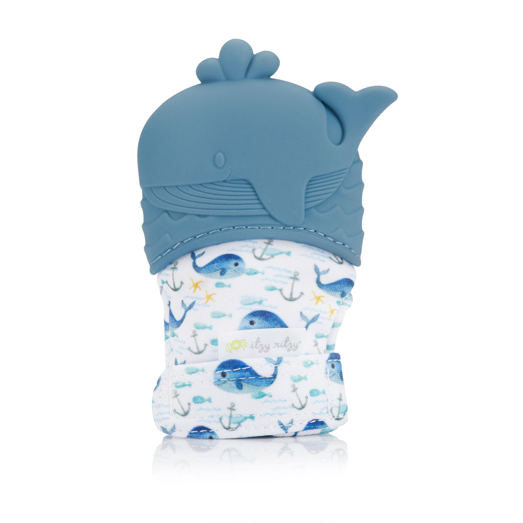 Whale Silicone Teething Mitts