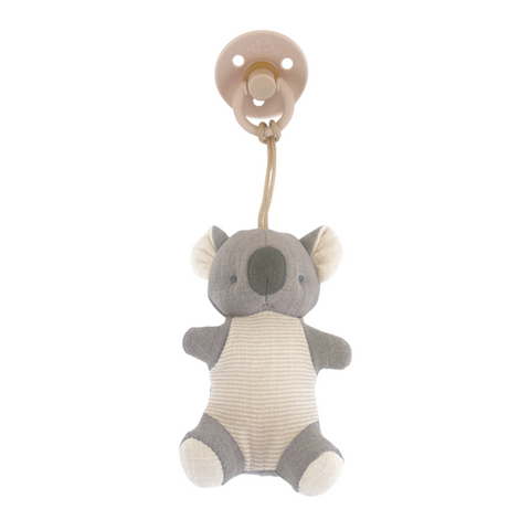 Bitzy Pal Natural Rubber Pacifier & Stuffed Animal - Koala