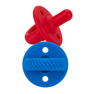 Sweetie Soother Pacifier Sets 2 Pack Hero Red & Blue