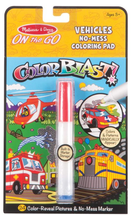 On the Go ColorBlast No-Mess Color Pad - Vehicles