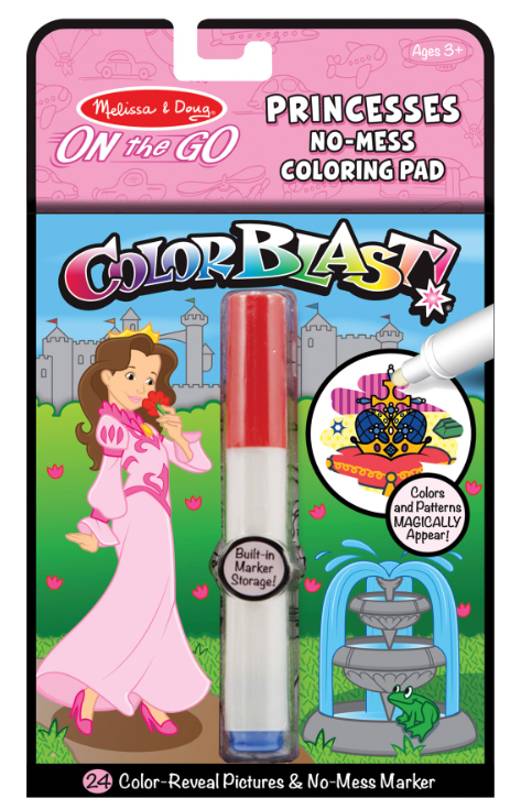 On the Go ColorBlast No-Mess Color Pad - Princesses