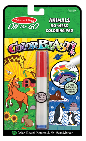 On the Go ColorBlast No-Mess Color Pad - Animals
