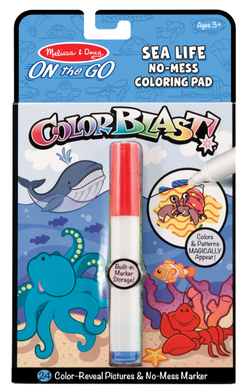 On the Go ColorBlast No-Mess Color Pad - Sea Life
