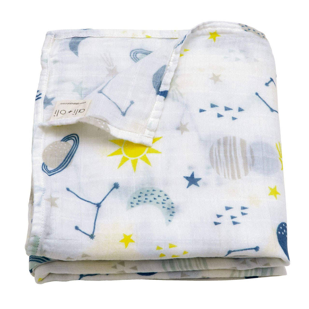 Muslin Swaddle Blanket (Cosmic)