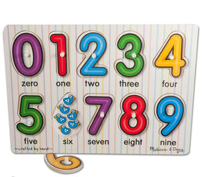 See-Inside Numbers Peg Puzzle 10 pc