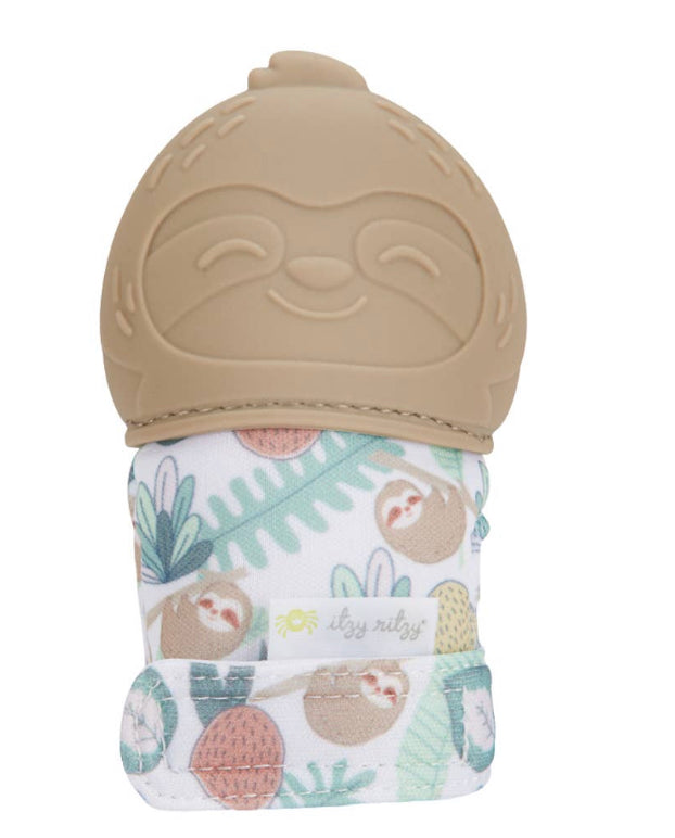 Sloth Silicone Teething Mitts