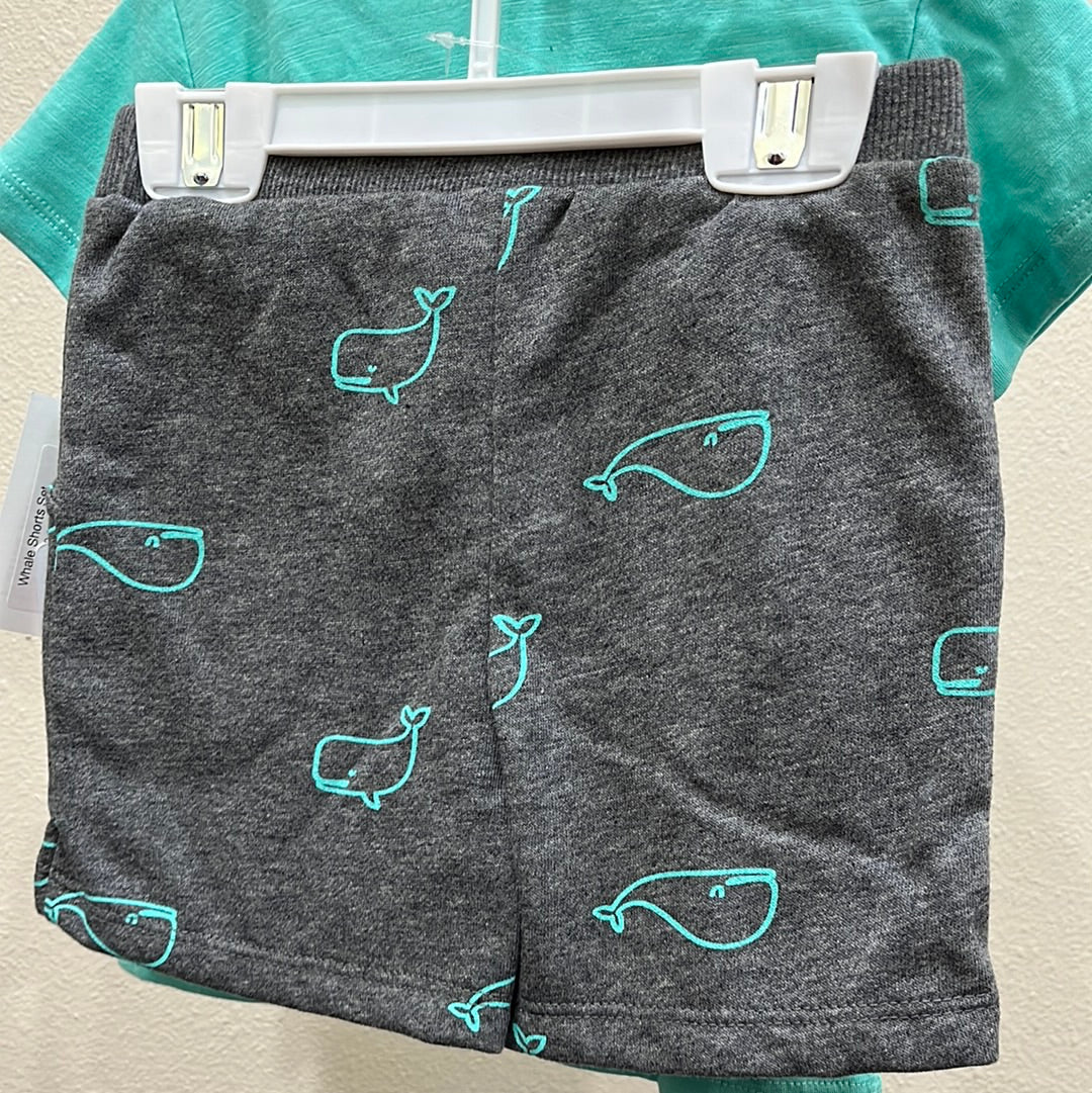 Whale Shorts Set