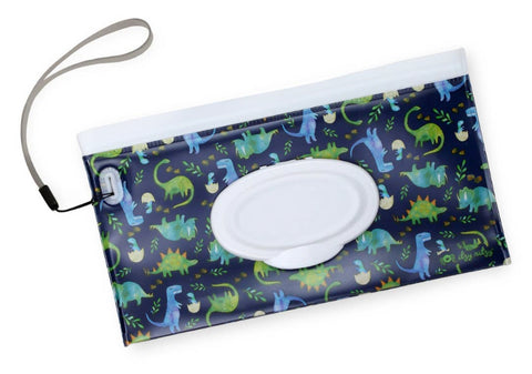 Take & Travel - Reusable Wipes Case - Raining DInos