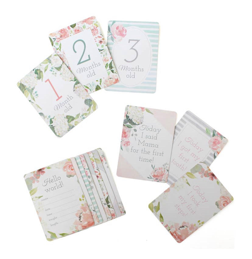Double-Sided Milestone Cards Floral