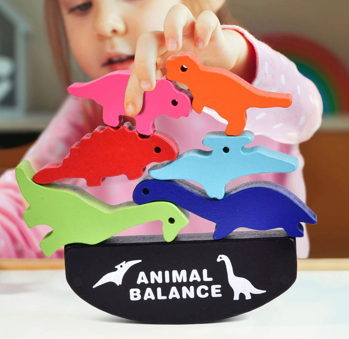 Wooden Balance Dino