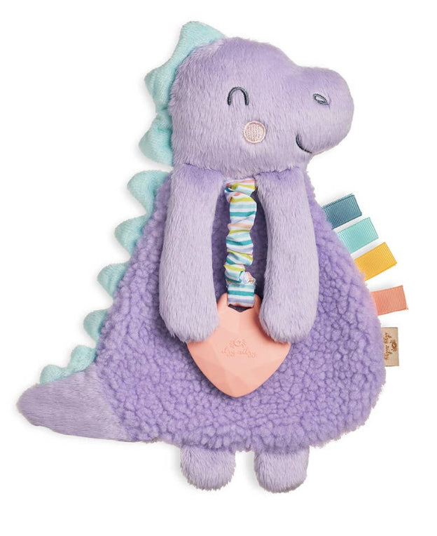 DIno Plush with Silicone Teether Toy