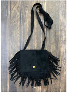 Boho Fringe Crossbody Flap Purse