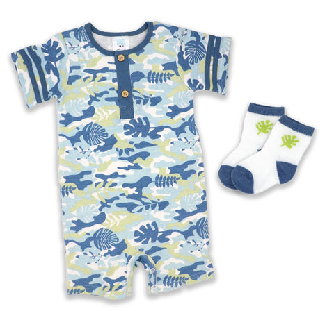 Camo Boys Romper Set