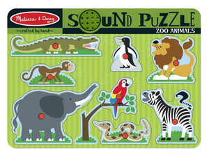 Zoo Animals Sounds Puzzle - 8 Pc