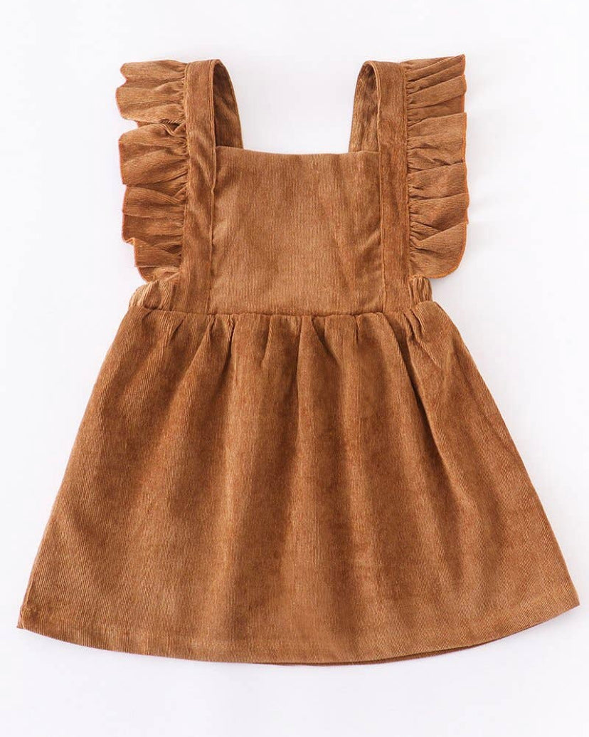 Khaki Corduroy Dress